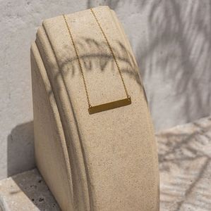 JLUXLABEL Gold Must Have Bar Necklace